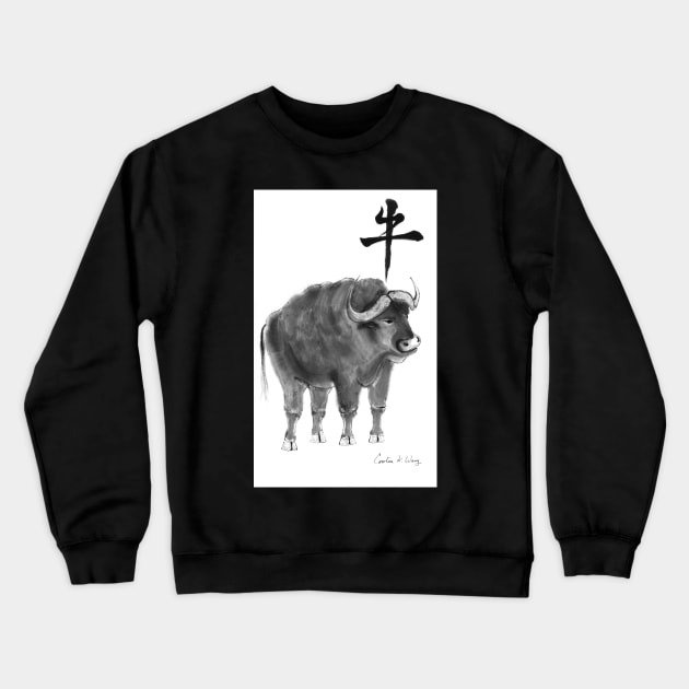 Zodiac-Ox Crewneck Sweatshirt by Cwang